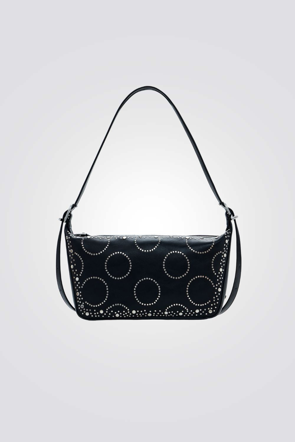 תיק כתף לנשים עם שילוב ניטים | דזיגוואל 
