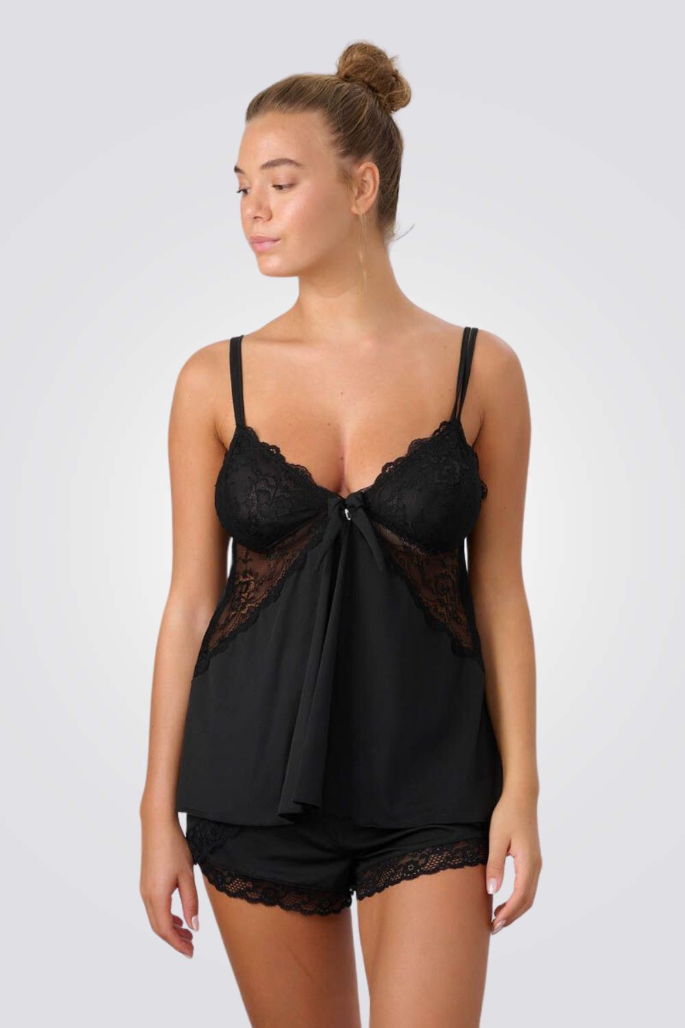 סט בייבי דול מיקרופייבר שחור