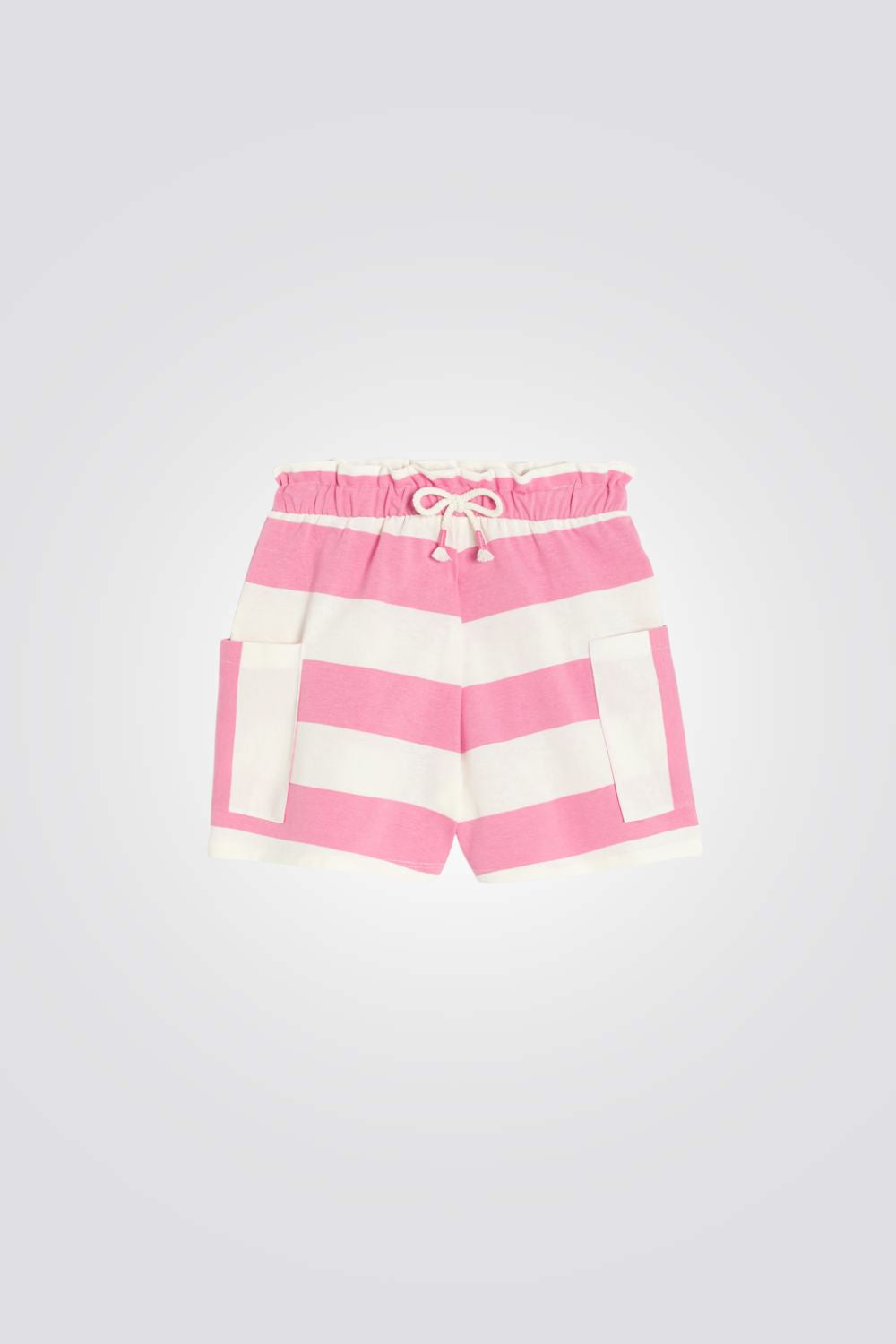 מכנסיים לילדות בצבע ורוד עם הדפס פסים