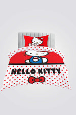 סט מצעים מיטת יחיד לילדים 90/200 ס"מ HELLO KITTY RETRO | רד צ'ילי