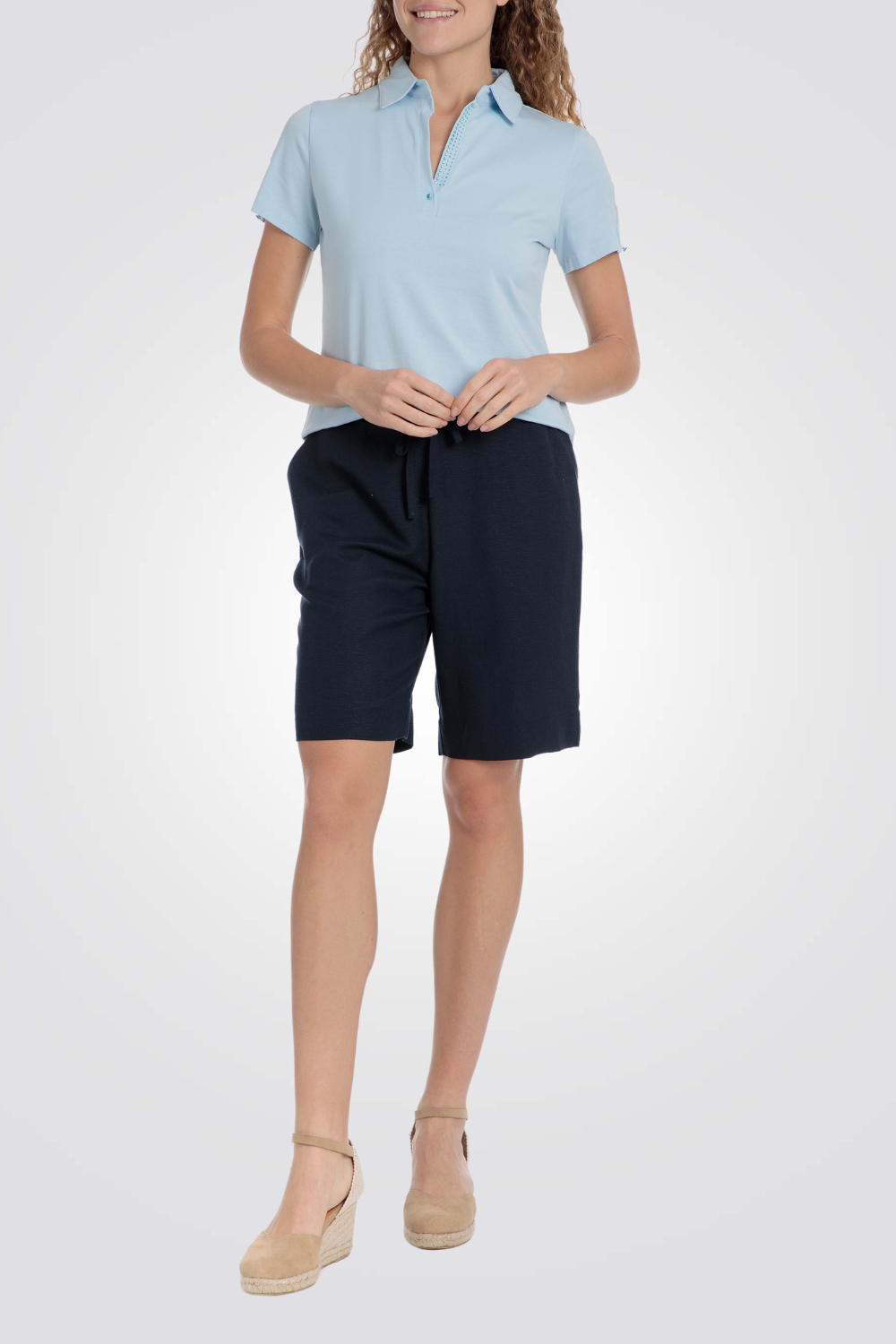 חולצת פולו עם אבני חן