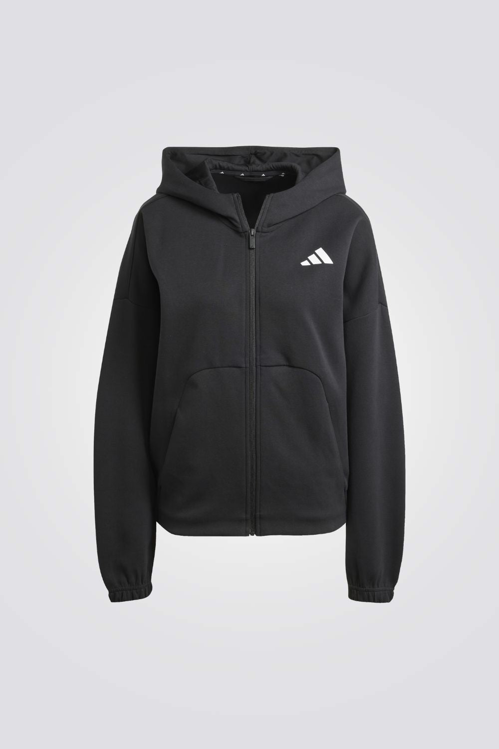 ג'קט עם קפוצ'ון לנשים בצבע שחור
