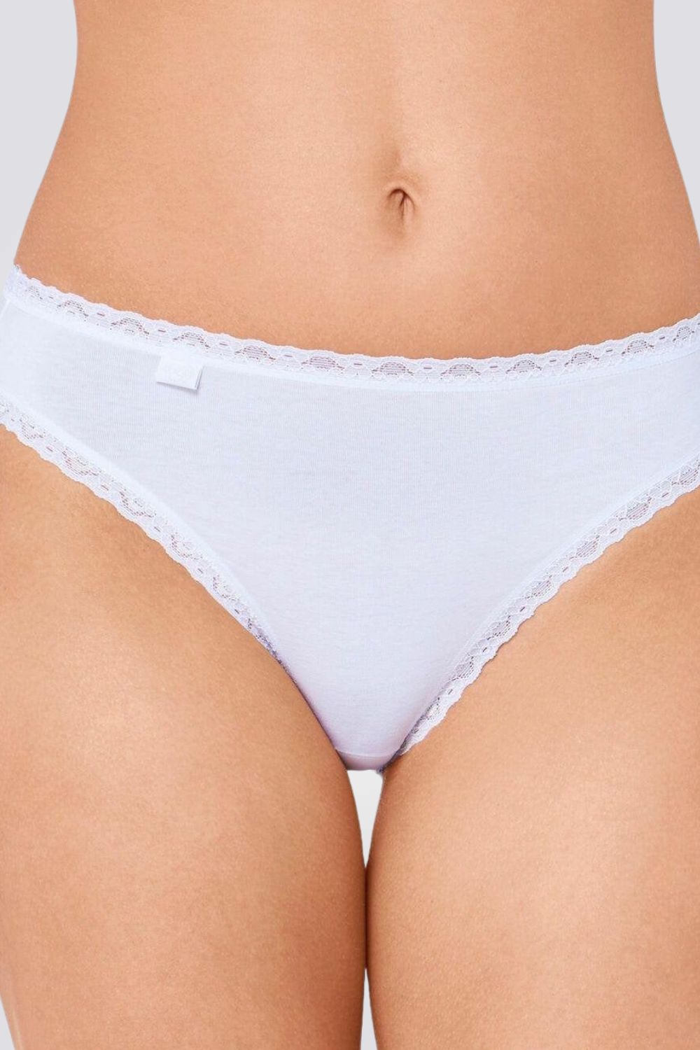 תחתוני sloggi Cotton Lace Tai לבן