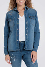 אוברשירט גי'נס דיטיילס אבני חן