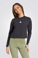 טי שירט בצבע שחור FUTURE ICONS 3 שרוול ארוך 