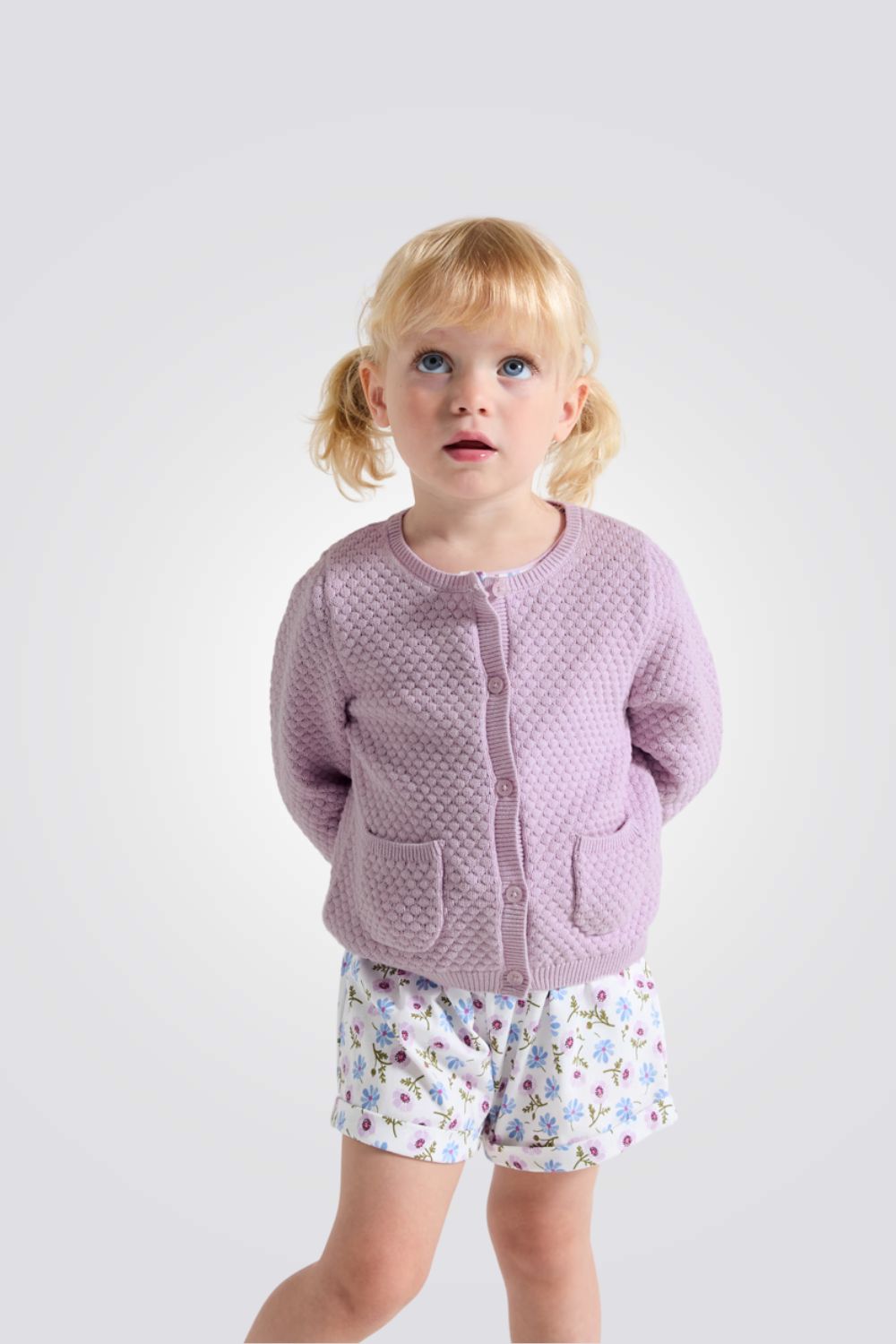 קרדיגן לתינוקות בצבע סגול | אובייבי 