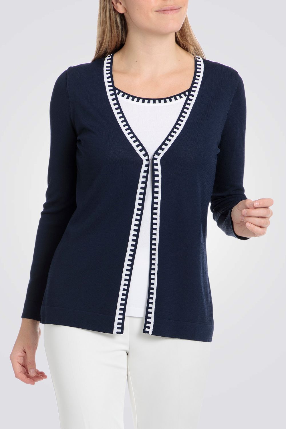 קרדיגן סריג בצבע נייבי