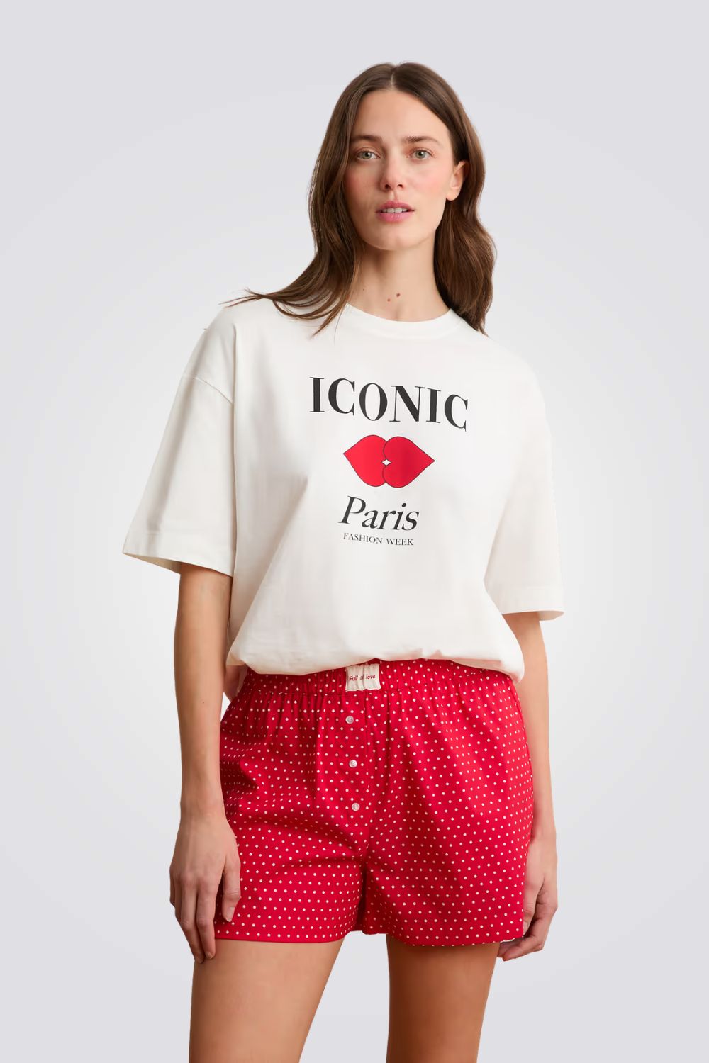 מכנסי פיג'מה קצרים BOYFRIEND לנשים | איתם