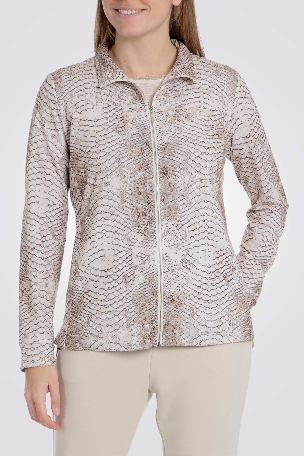 ג'קט ספורט הדפס מנוחש