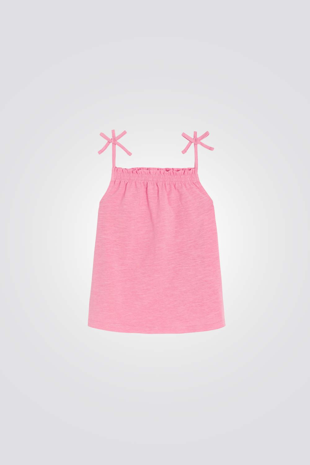 גופייה לילדות עם רצועות דקות 