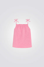 גופייה לילדות עם רצועות דקות 