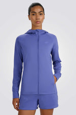 סווטשירט ספורטיבי עם רוכסן וקפוצ'ון לנשים | 4F