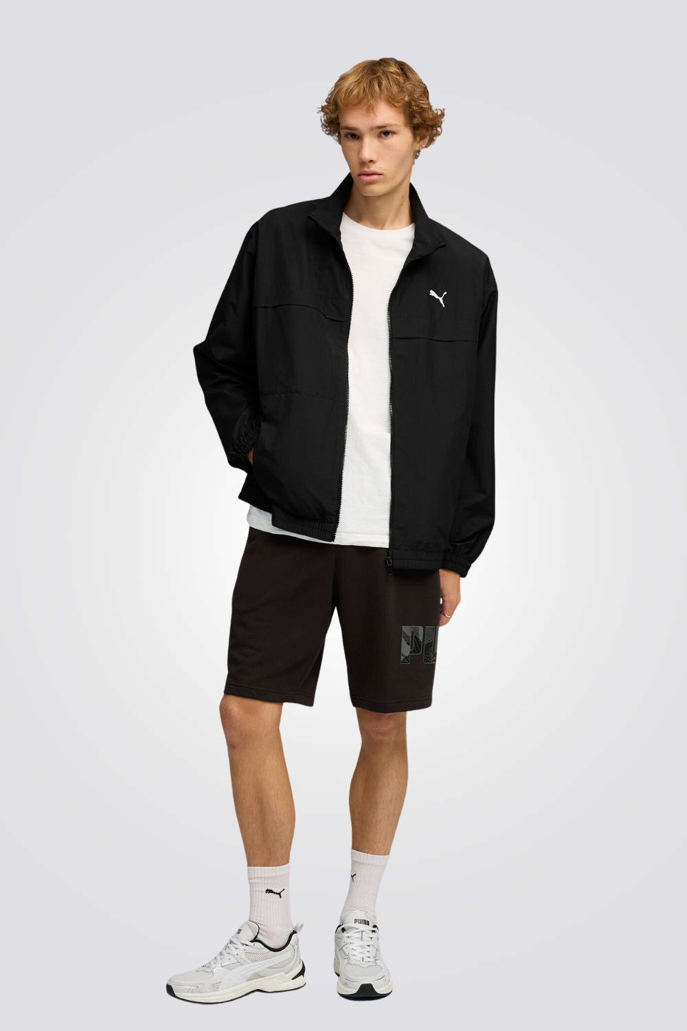 מכנסיים קצרים עם הדפס לוגו לגברים | פומה