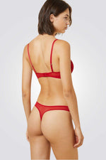 תחתוני חוטיני טול OMBRELLE אדום