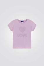 טישירט לילדות עם הדפס 