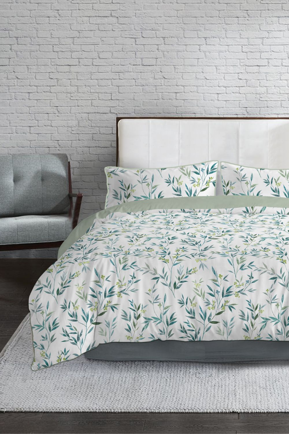 סט מצעים כותנה סאטן מיטה וחצי 120/200 ס"מ דגם HELEN