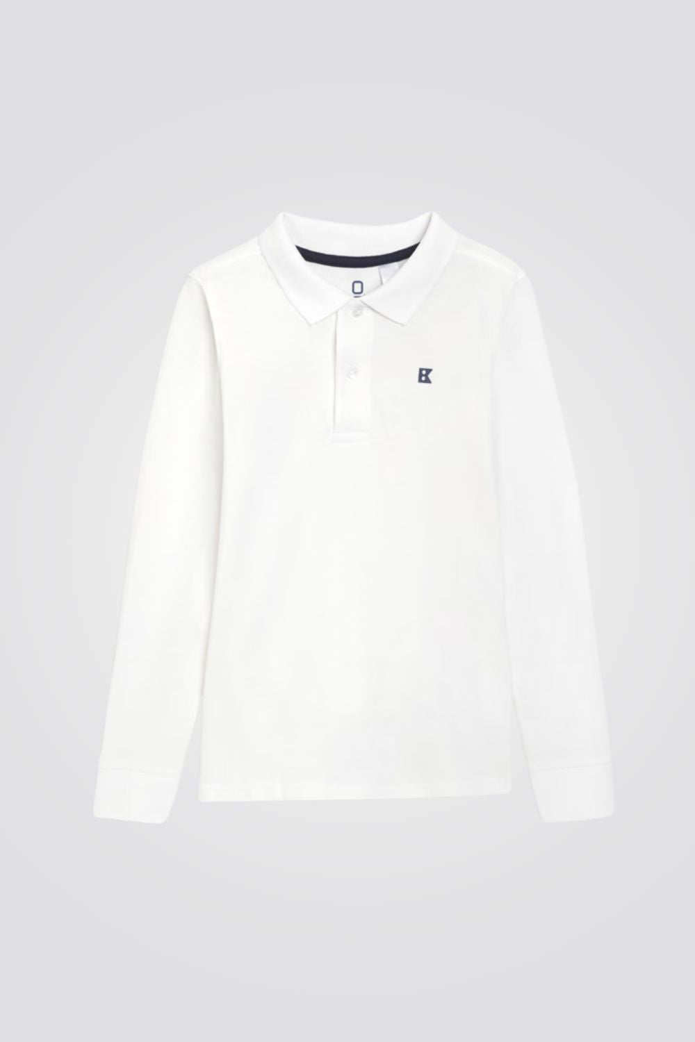 חולצת פולו ארוכה מכותנה פיקה ג'רזי | אוקיידי