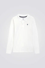 חולצת פולו ארוכה מכותנה פיקה ג'רזי | אוקיידי