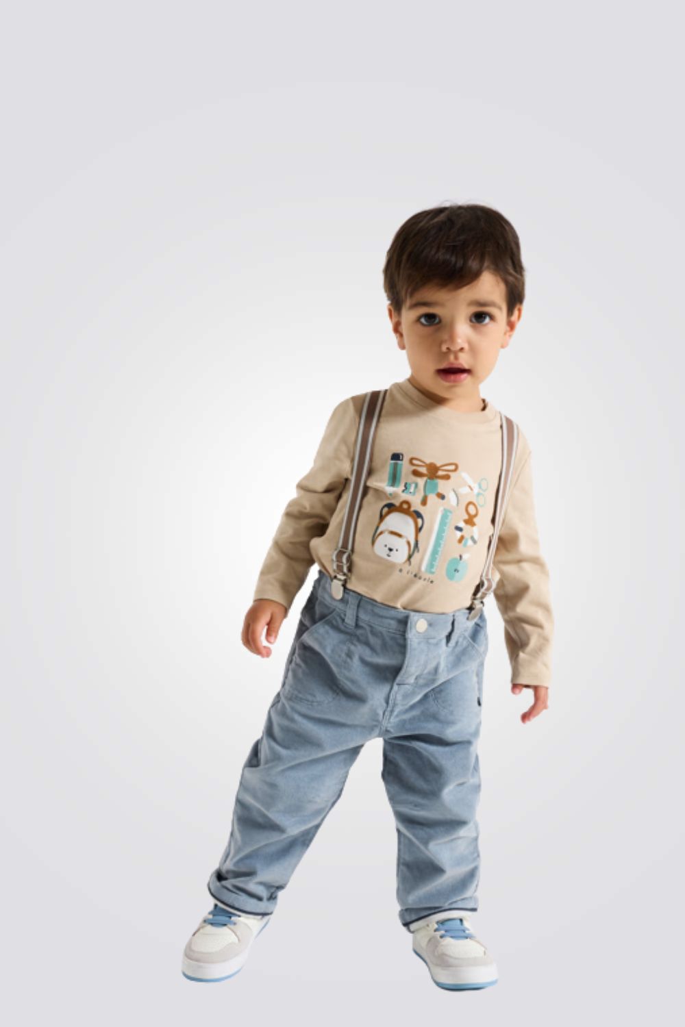 מכנסי קורדרוי לתינוקות עם שלייקס | אובייבי