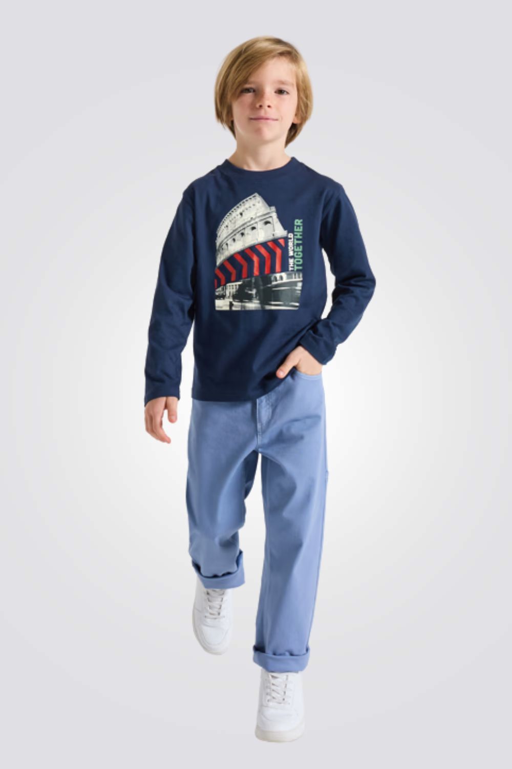 טישירט לילדים עם שרוולים ארוכים והדפס | אוקיידי