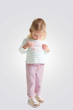 מכנסיים לתינוקות בצבע סגול