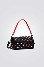 תיק כתף לנשים עם עיטור צבעוני | דזיגוואל 
