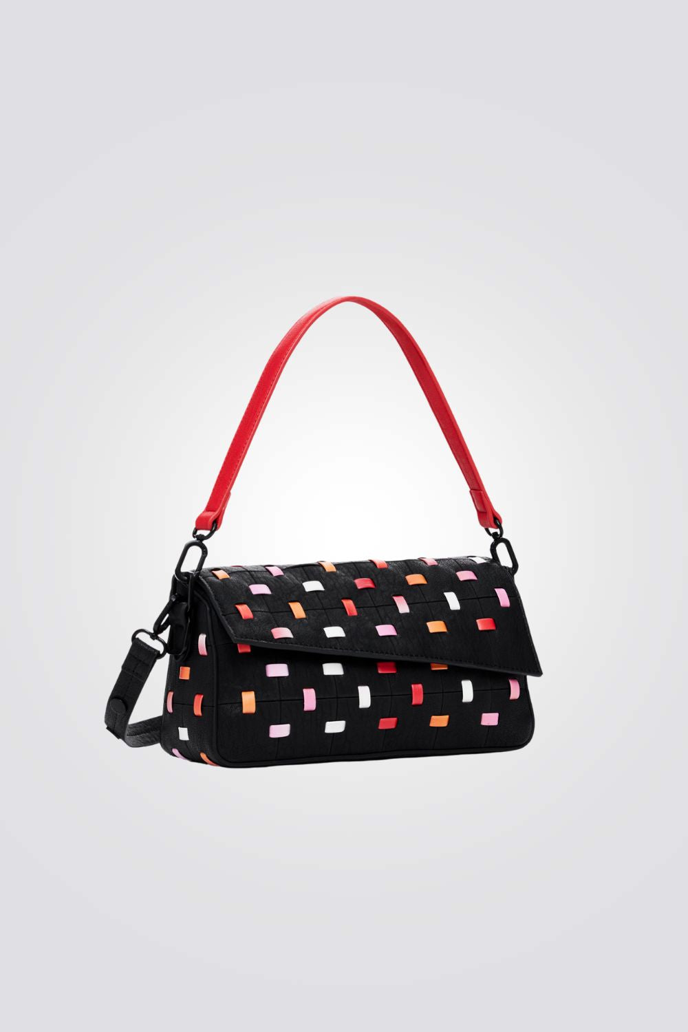 תיק כתף לנשים עם עיטור צבעוני | דזיגוואל 
