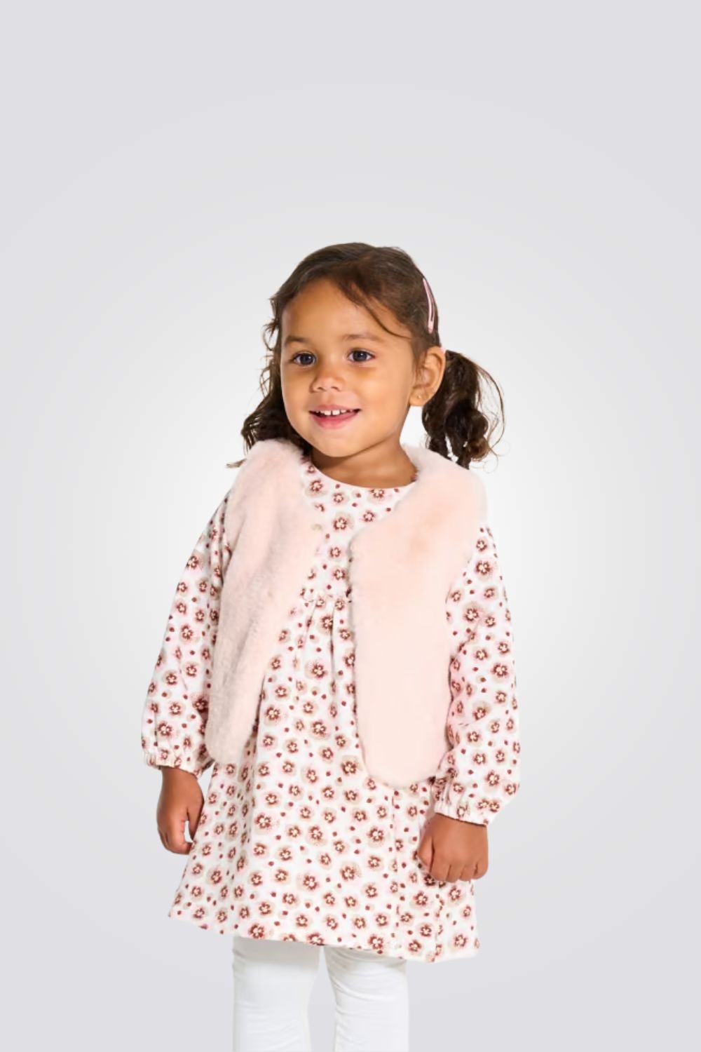 ווסט פרווה לתינוקות בצבע ורוד 