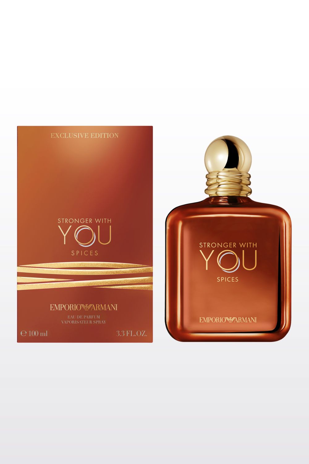 בושם לגבר 100 מ"ל במהדורה מוגבלת STRONGER WITH YOU SPICES E.D.P | ארמני 