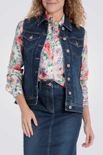 ווסט ג'ינס בצבע כחול כהה