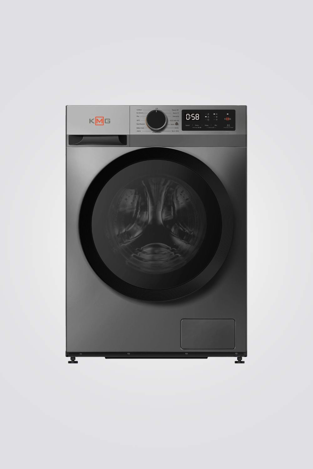 מכונת כביסה 9 ק"ג צבע כסוף דגם  WM-MFG9-S1417BP | קיי אם ג'י 