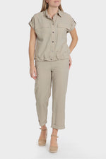 מכנסי 7/8 בצבע בז'