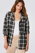 חולצת פיג'מה MARK משובצת לנשים