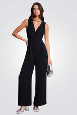 אוברול ארוך Wide Leg בצבע נייבי