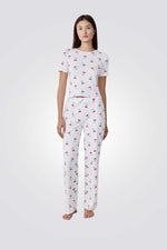 פיג'מה עם הדפס דובדבנים | איתם