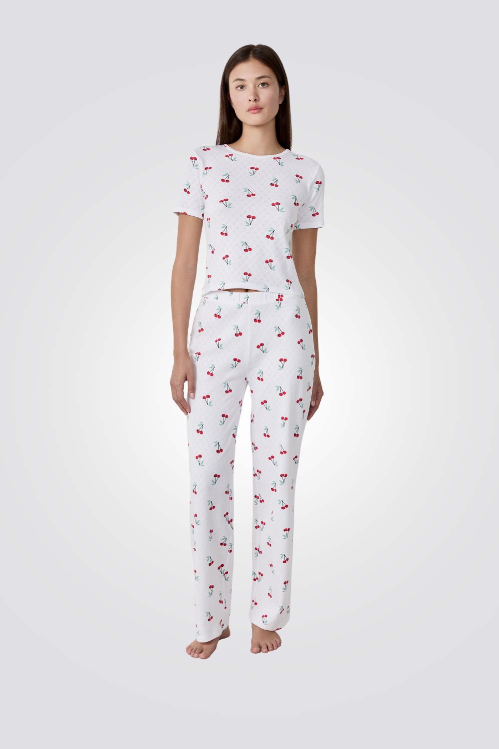 פיג'מה עם הדפס דובדבנים | איתם