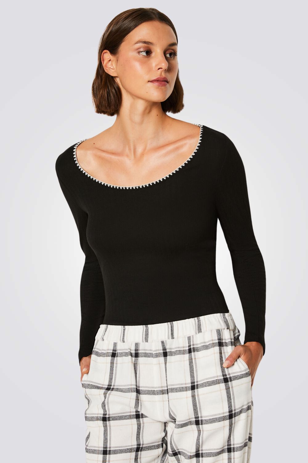 סט פיג'מה 3 חלקים MAYLON לנשים