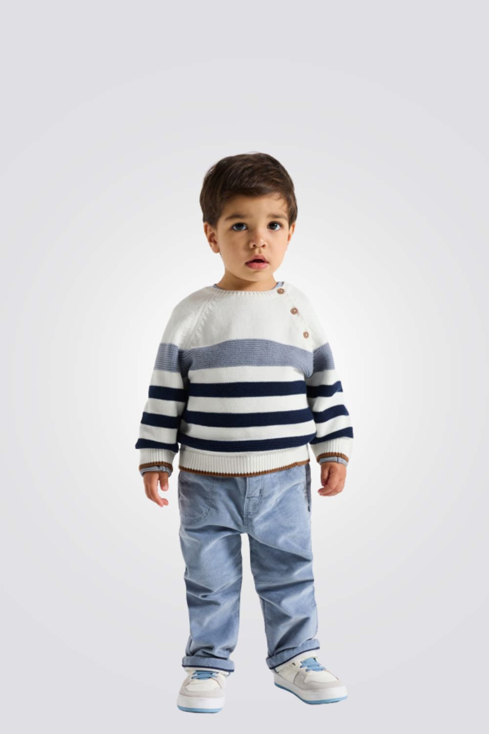 סריג לתינוקות עם הדפס פסים | אובייבי 