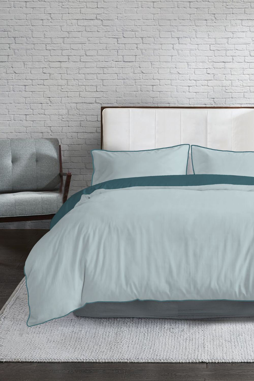 סט מצעים כותנה סאטן מיטת יחיד 90/200 ס"מ דגם MARINA