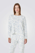 סווטשירט עם הדפס ללבות | איתם