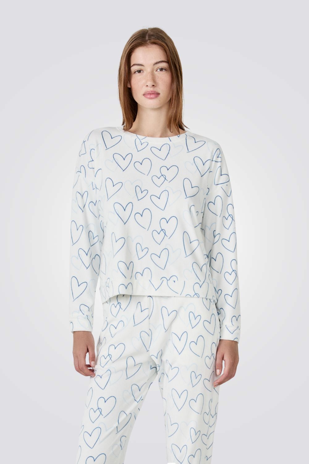 סווטשירט עם הדפס ללבות | איתם