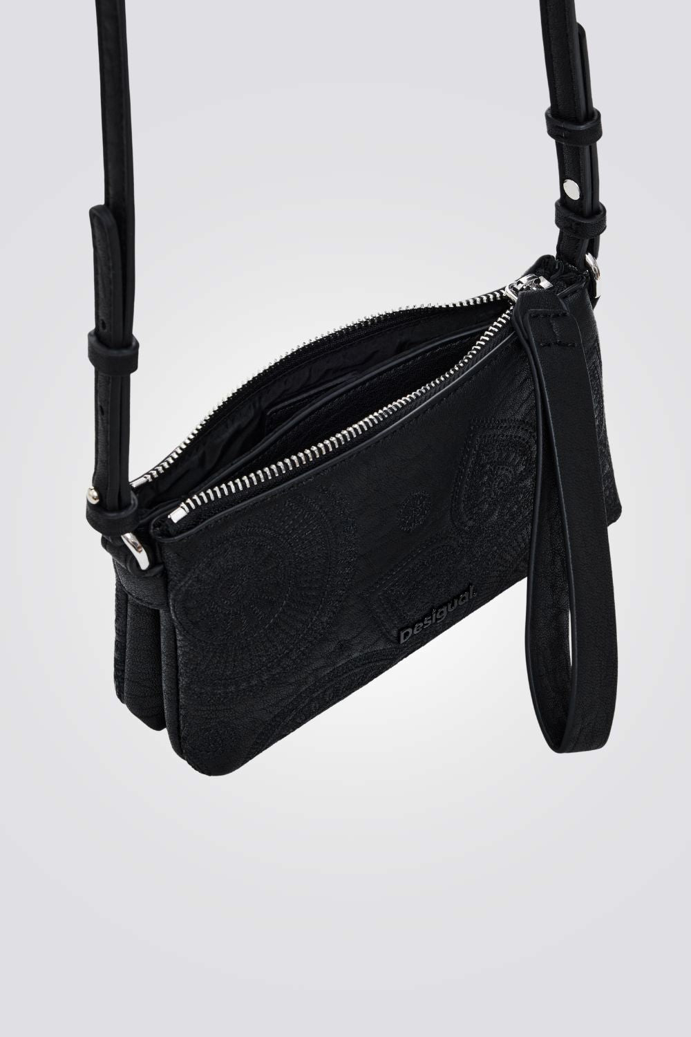 תיק צד לנשים עם טקסטורה פרחונית | דזיגוואל 
