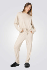 סט פיג'מת מעבר פסים