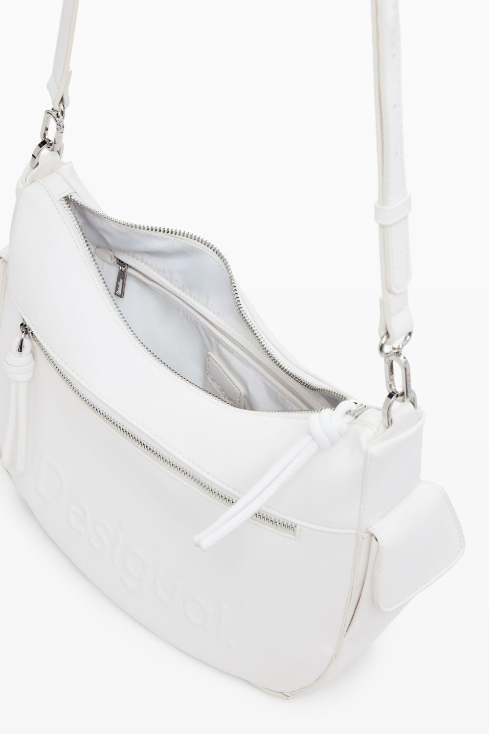 תיק יד לנשים בצבע לבן 