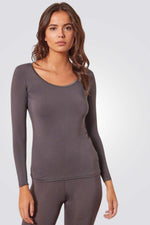 חולצה תרמית WARM ME UP SATIN אפור