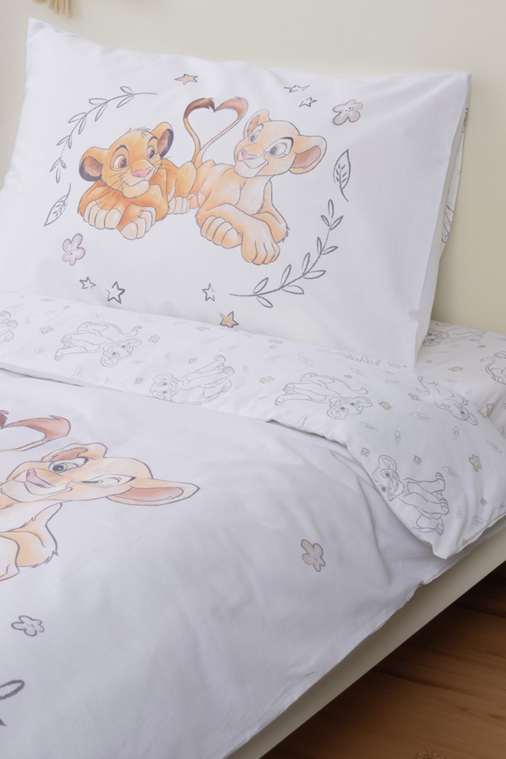 סט מצעים מיטת מעבר 70/140 ס"מ מלך האריות | דיסני