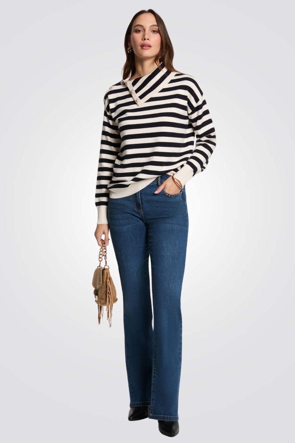 מכנסי ג'ינס מתרחבים