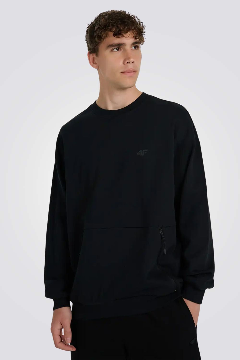 סווטשירט צווארון עגול French terry twill  לגברים | 4F