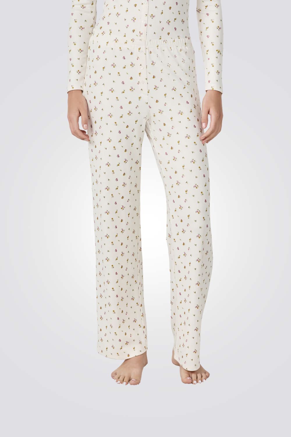 מכנסי פיג'מה פרחוניים BETHANY לנשים | איתם