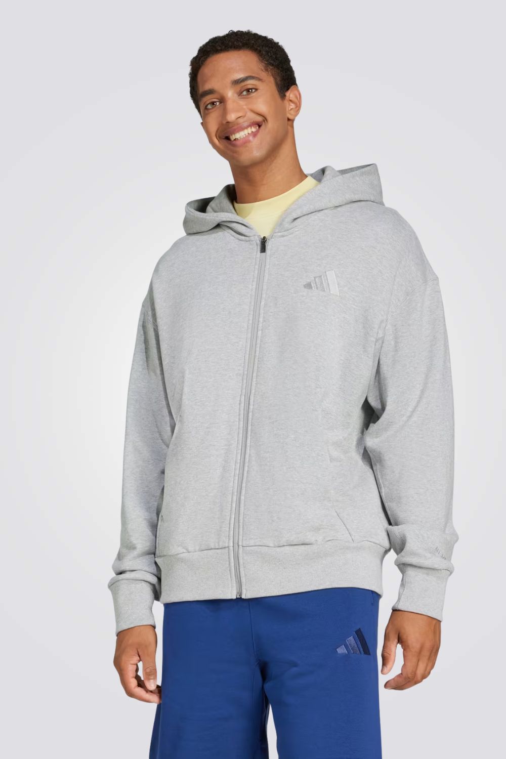 סווטשירט לגברים בצבע אפור